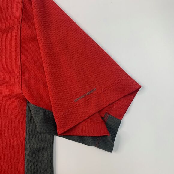 Columbia Polo Shirt Mens L Large Red Columbia Grt Omni Dry Short Sleeve Golf - Picture 6 of 11